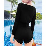 フリル付きスイムウェア クロスバックワンピース水着 カーディガン付き | SUNSHINE CLOSET | 詳細画像7 