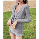 フリル付きスイムウェア クロスバックワンピース水着 カーディガン付き | SUNSHINE CLOSET | 詳細画像8 