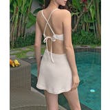 オープンバックワンピース ショートパンツセットアップ 体型カバー | SUNSHINE CLOSET | 詳細画像7 