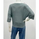 サマーニット 七分袖透かし編みトップス | ANGELCLOSET | 詳細画像12
