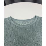 サマーニット 七分袖透かし編みトップス | ANGELCLOSET | 詳細画像15