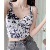 カップ付きキャミソール 水墨柄ブラトップ | SUNSHINE CLOSET | 詳細画像1 