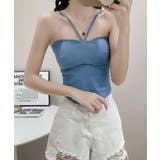 デニム風キャミソールカップ付きブラトップ | SUNSHINE CLOSET | 詳細画像6 