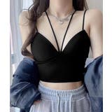 カップ付きキャミソールホルターネック快適 | ANGELCLOSET | 詳細画像1
