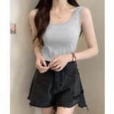 カップ付きタンクトップ ショート丈 夏服 | ANGELCLOSET | 詳細画像8 