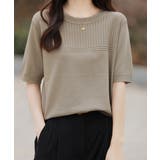 サマーニット クールネックメッシュニット | ANGELCLOSET | 詳細画像12