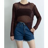 透かし編みニットトップス レディース長袖 | SUNSHINE CLOSET | 詳細画像10