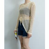 透かし編みニットトップス レディース長袖 | SUNSHINE CLOSET | 詳細画像7