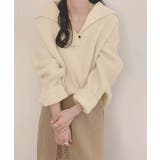 ポロ襟ニットセーター レディース 韓国風 | SUNSHINE CLOSET | 詳細画像1