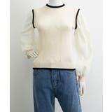 異素材ドッキングニットトップスレディース | ANGELCLOSET | 詳細画像13