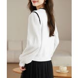 異素材ドッキングニットトップスレディース | ANGELCLOSET | 詳細画像9