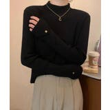 プチハイネックニットトップス 袖口ボタン | SUNSHINE CLOSET | 詳細画像5