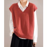 ケーブルニットベスト レディースチョッキ | SUNSHINE CLOSET | 詳細画像10