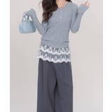 カップ付きブラキャミソールレース切り替え | ANGELCLOSET | 詳細画像3