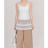 カップ付きブラキャミソールレース切り替え | ANGELCLOSET | 詳細画像4
