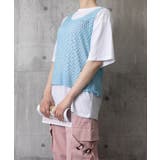 透かし編みニットベスト 重ね着ニットジレ | ANGELCLOSET | 詳細画像15