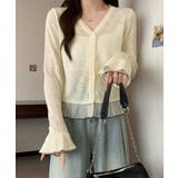 ニットカーディガンフリル裾ニットトップス | SUNSHINE CLOSET | 詳細画像2