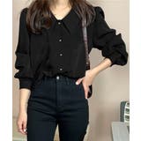 シャツブラウス ゴールドボタン ブラウス | SUNSHINE CLOSET | 詳細画像1