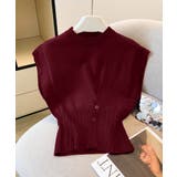 ニットベスト フロントボタン ニットジレ | SUNSHINE CLOSET | 詳細画像11 