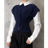 ニットベスト フロントボタン ニットジレ | SUNSHINE CLOSET | 詳細画像2 