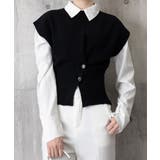 ニットベスト フロントボタン ニットジレ | SUNSHINE CLOSET | 詳細画像5 