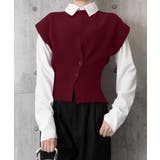 ニットベスト フロントボタン ニットジレ | SUNSHINE CLOSET | 詳細画像7 