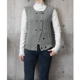 ケーブル編みニットベスト ダブルブレスト | SUNSHINE CLOSET | 詳細画像20 