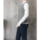 ケーブル編みニットベスト ダブルブレスト | SUNSHINE CLOSET | 詳細画像21 