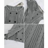 ケーブル編みニットベスト ダブルブレスト | SUNSHINE CLOSET | 詳細画像27 