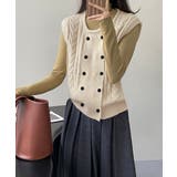 ケーブル編みニットベスト ダブルブレスト | SUNSHINE CLOSET | 詳細画像7 