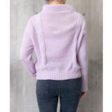 ケーブル編みニットカーディガン ビッグ襟 | SUNSHINE CLOSET | 詳細画像19 