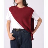 三角ニットベスト 重ね着 肩掛け風ニット | SUNSHINE CLOSET | 詳細画像12