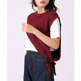 三角ニットベスト 重ね着 肩掛け風ニット | SUNSHINE CLOSET | 詳細画像13