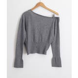 ワンショルダーニットトップス裾ボタン秋服 | SUNSHINE CLOSET | 詳細画像20 