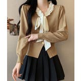 ボウタイニットトップス フリル襟 ニット | SUNSHINE CLOSET | 詳細画像1