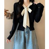 ボウタイニットトップス フリル襟 ニット | SUNSHINE CLOSET | 詳細画像5