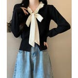 ボウタイニットトップス フリル襟 ニット | SUNSHINE CLOSET | 詳細画像6