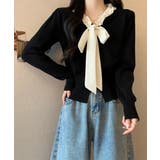 ボウタイニットトップス フリル襟 ニット | SUNSHINE CLOSET | 詳細画像7