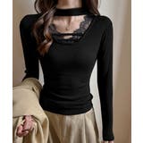 チョーカー風カットソーレース付きTシャツ | SUNSHINE CLOSET | 詳細画像5