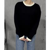 配色ニットプルオーバーラウンドネック秋服 | SUNSHINE CLOSET | 詳細画像6 