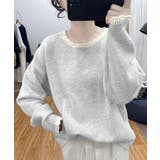 配色ニットプルオーバーラウンドネック秋服 | SUNSHINE CLOSET | 詳細画像8 