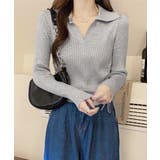 ポロニットドローストリングリブニット薄手 | SUNSHINE CLOSET | 詳細画像11 