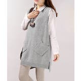 レディース サイドスリット ニットチョッキ | SUNSHINE CLOSET | 詳細画像1 