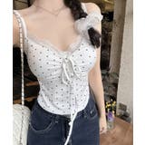 レディース 胸元ギャザー ブラトップキャミ | SUNSHINE CLOSET | 詳細画像4