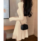 Vネックニットワンピース 飾りボタン付き | SUNSHINE CLOSET | 詳細画像5 