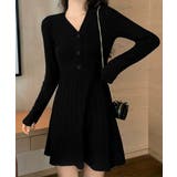 Vネックニットワンピース 飾りボタン付き | SUNSHINE CLOSET | 詳細画像7 