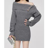 ニットワンピースオフショルダーワンピース | SUNSHINE CLOSET | 詳細画像1