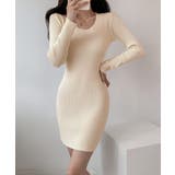 リブニットワンピース タイトワンピース | SUNSHINE CLOSET | 詳細画像3 