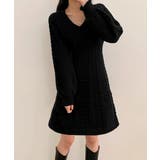 ニットワンピース ケーブル編みミニワンピ | SUNSHINE CLOSET | 詳細画像4