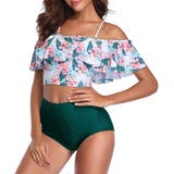 ダークグリーン | オフショル水着セクシータンキニレディース | SUNSHINE CLOSET